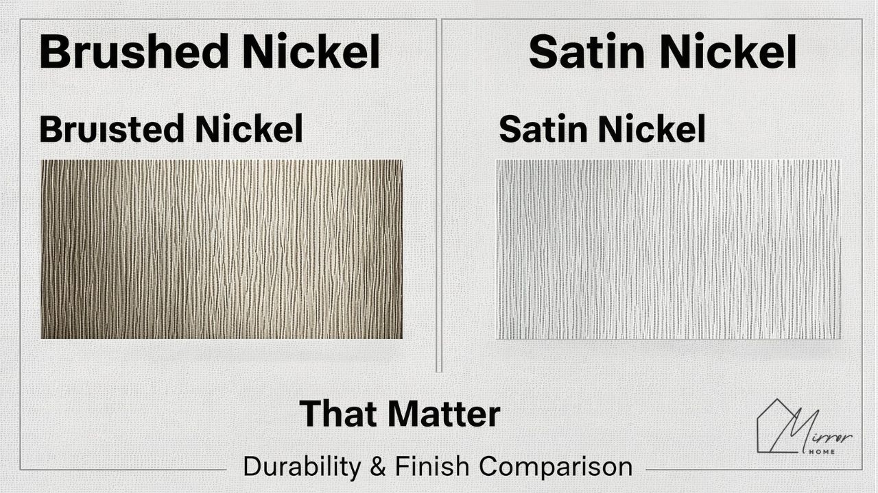 Brushed Nickel vs Satin Nickel