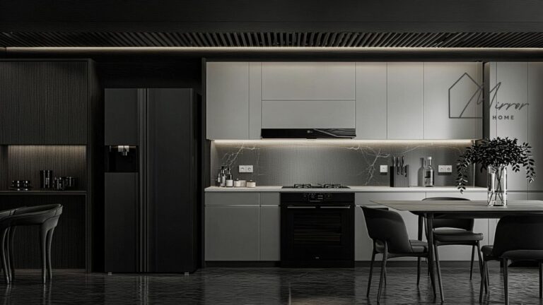 Kitchen with Black Appliances