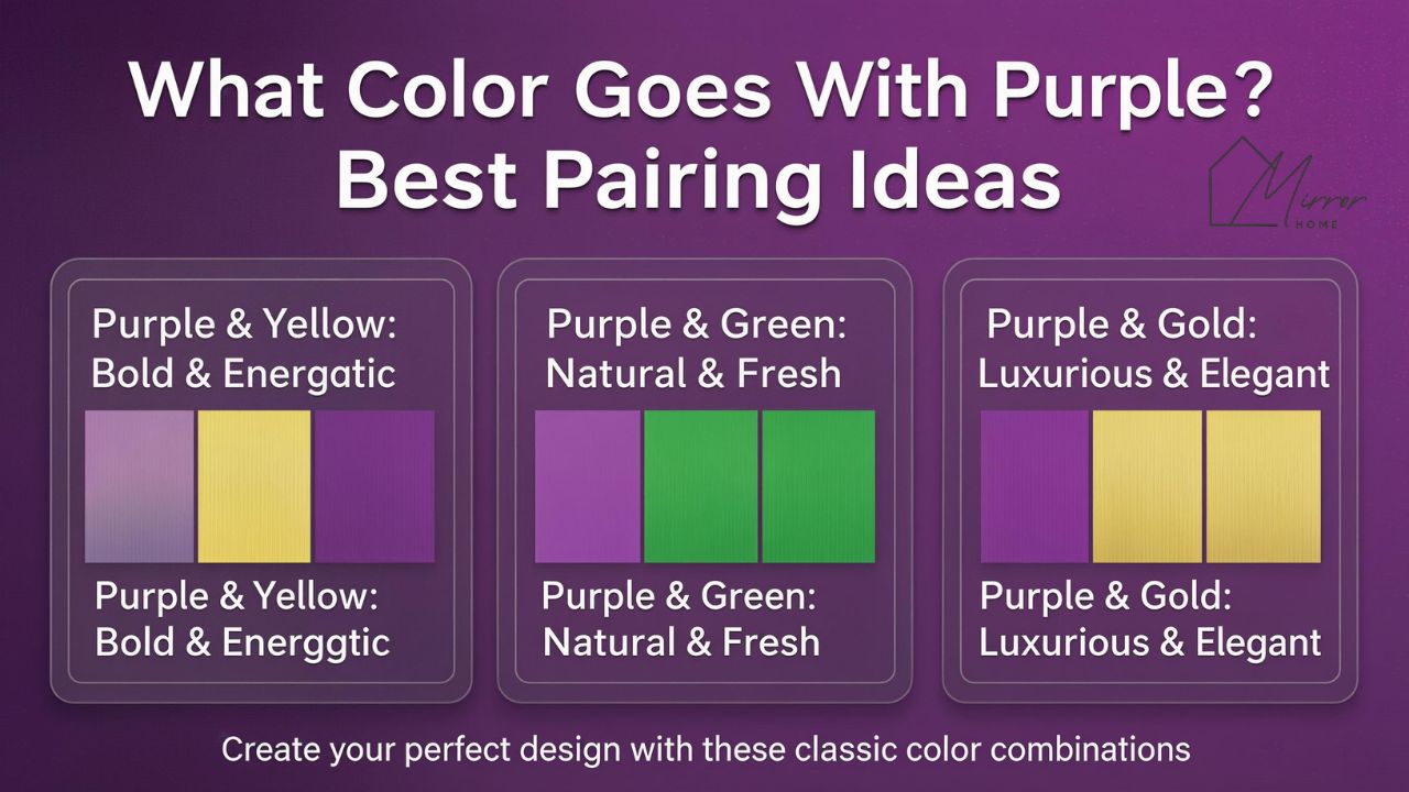 What Color Goes With Purple
